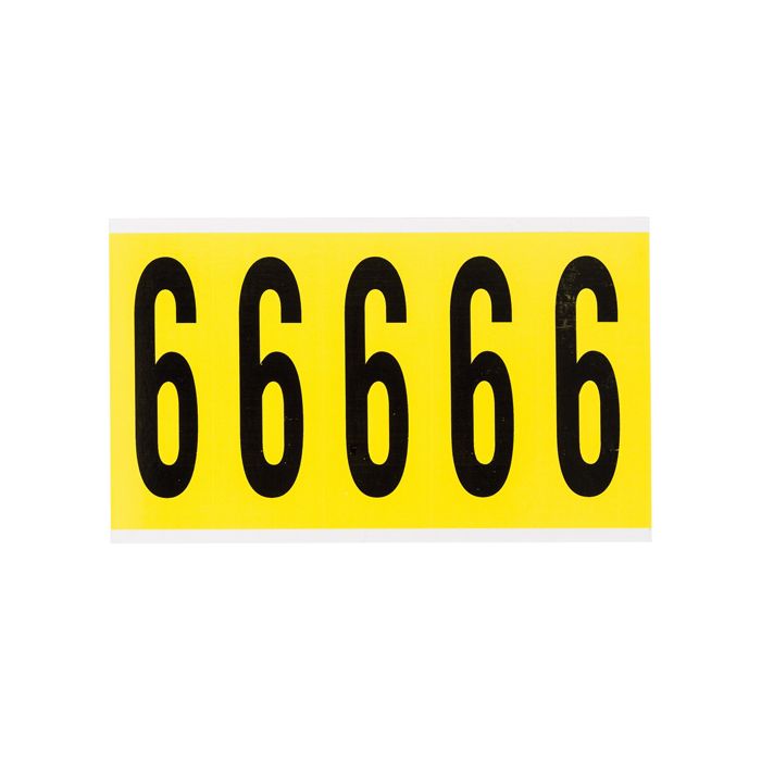 Repositionable Individual Number and Letter Labels