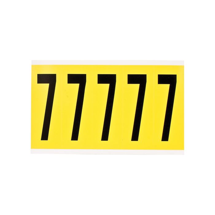 Repositionable Individual Number and Letter Label