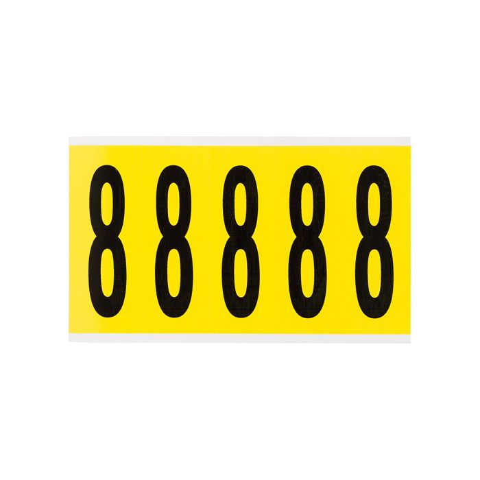 Repositionable Individual Number and Letter Labels