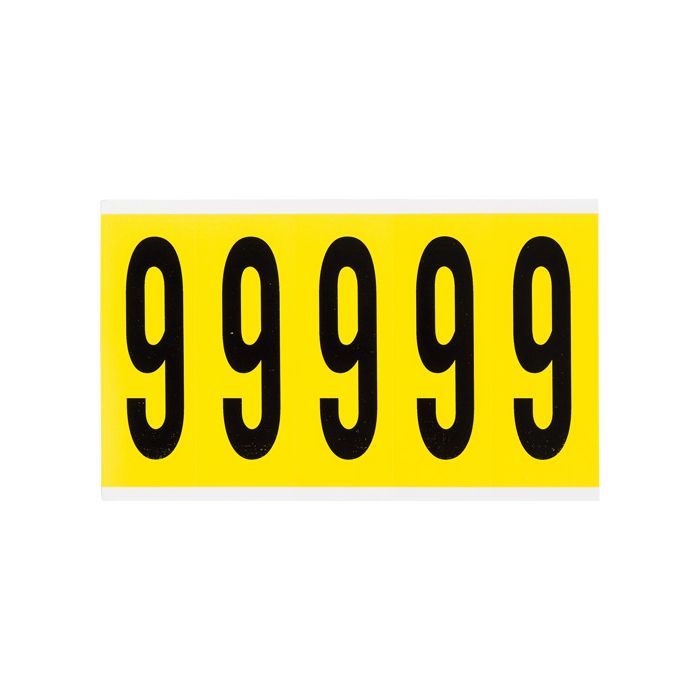 Repositionable Individual Number and Letter Labels