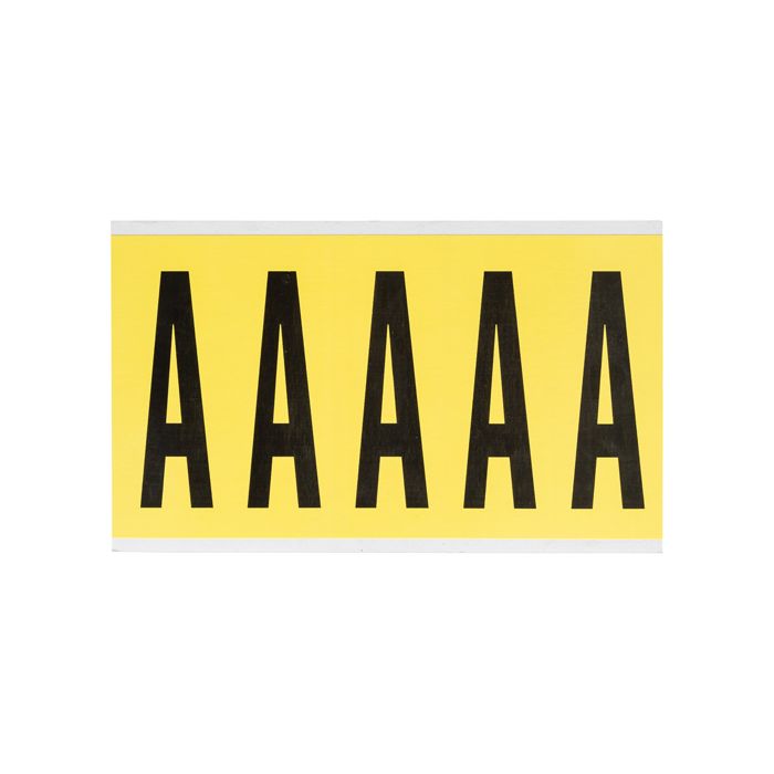 Repositionable Individual Number and Letter Labels