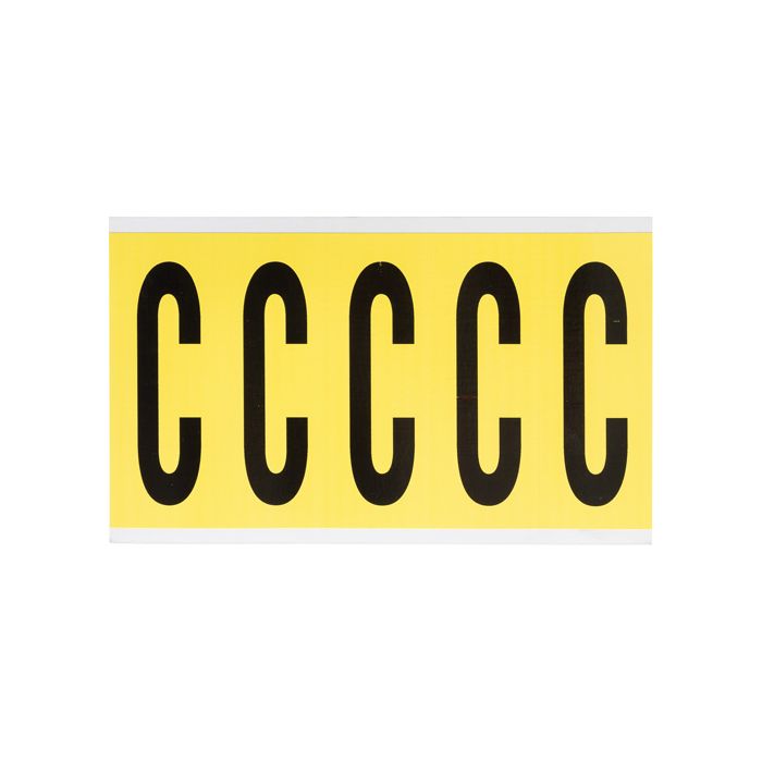 Repositionable Individual Number and Letter Labels