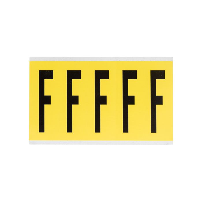 Repositionable Individual Number and Letter Labels