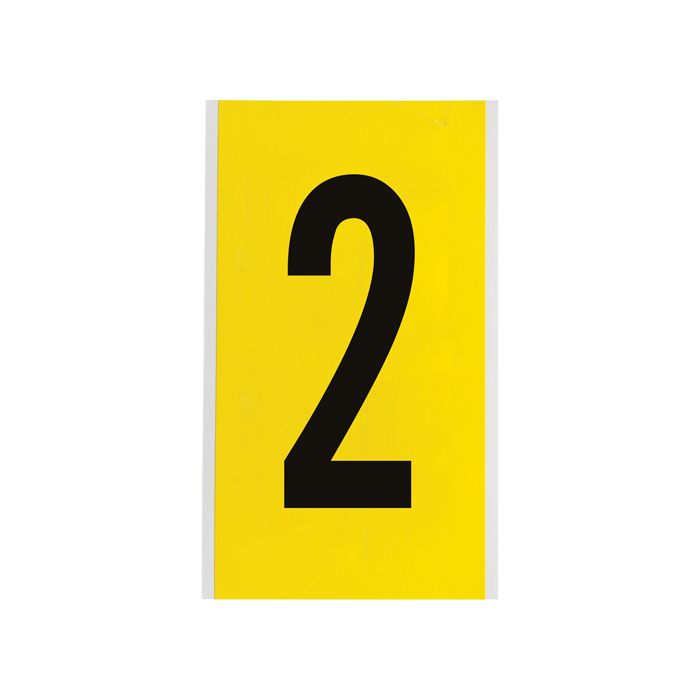 Repositionable Individual Number and Letter Label