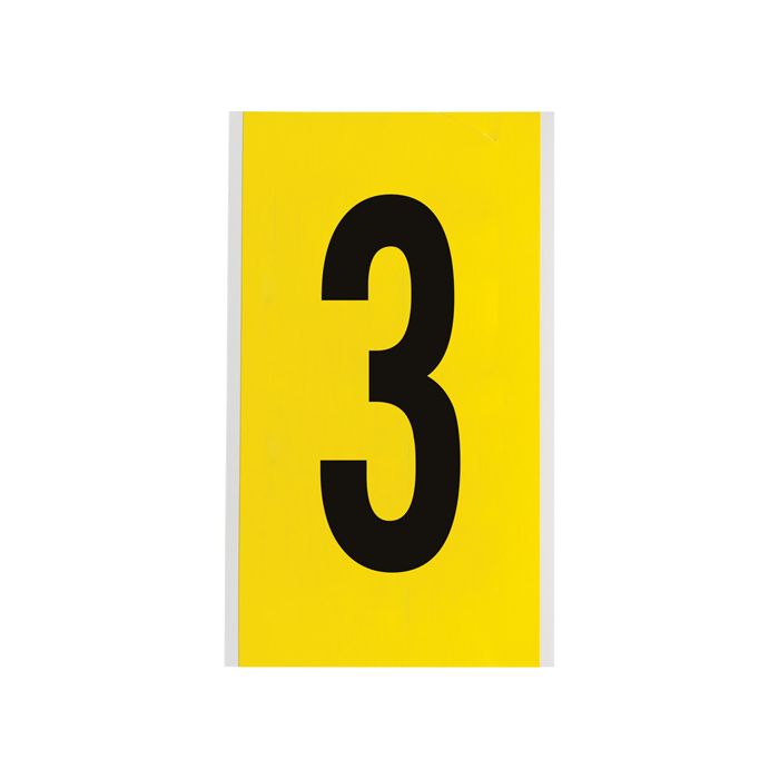 Repositionable Individual Number and Letter Label