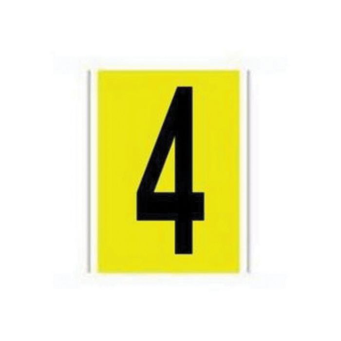 Repositionable Individual Number and Letter Label