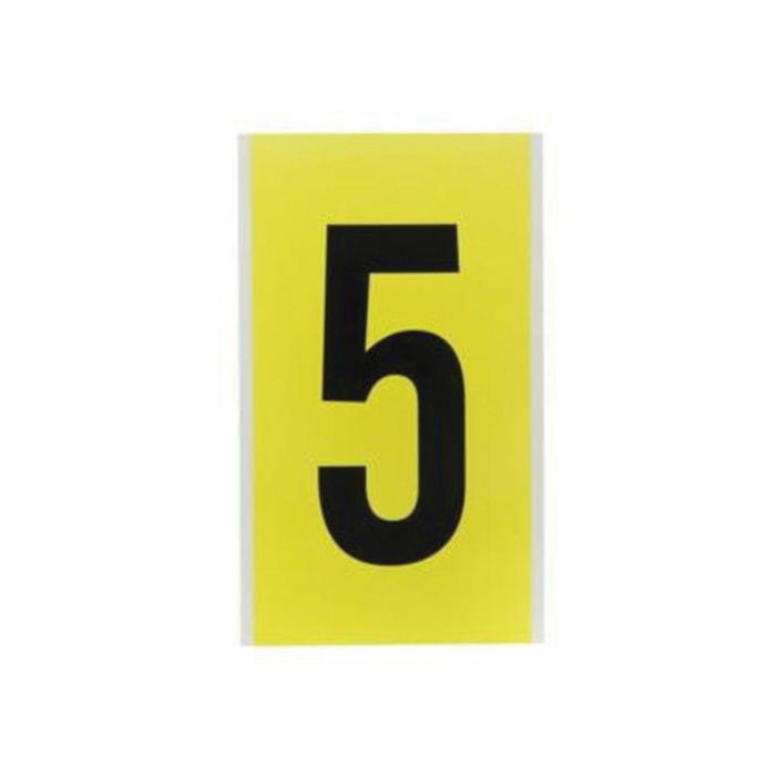 Repositionable Individual Number and Letter Label