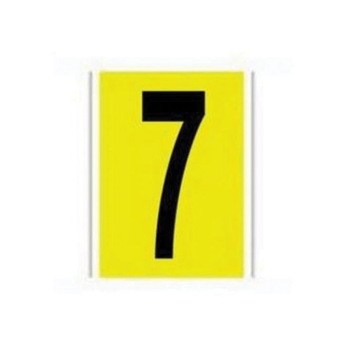 Repositionable Individual Number and Letter Label