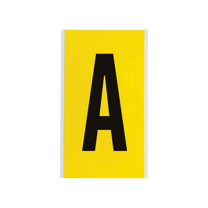 Repositionable Individual Number and Letter Label