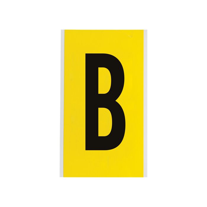 Repositionable Individual Number and Letter Label