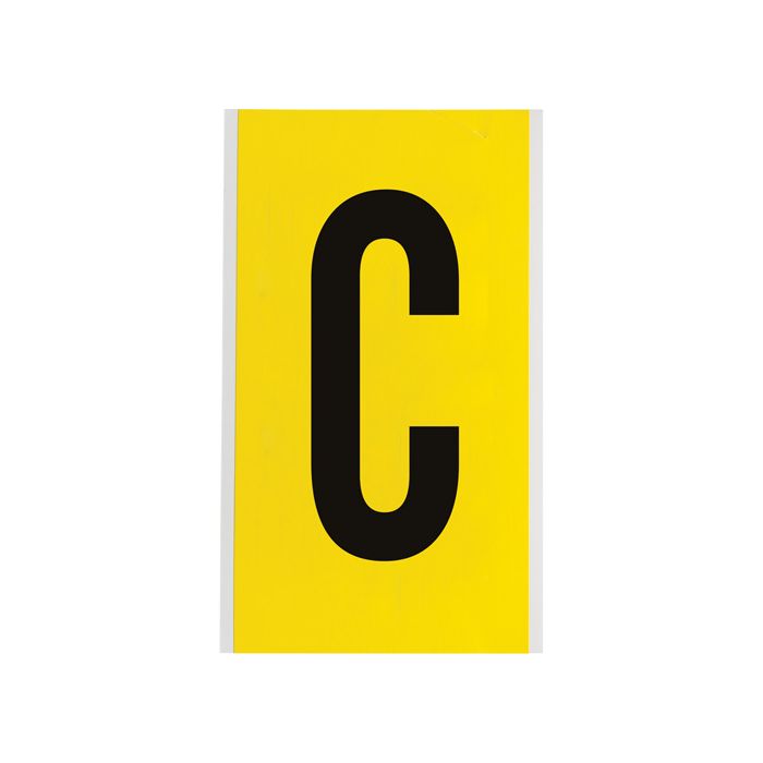 Repositionable Individual Number and Letter Label
