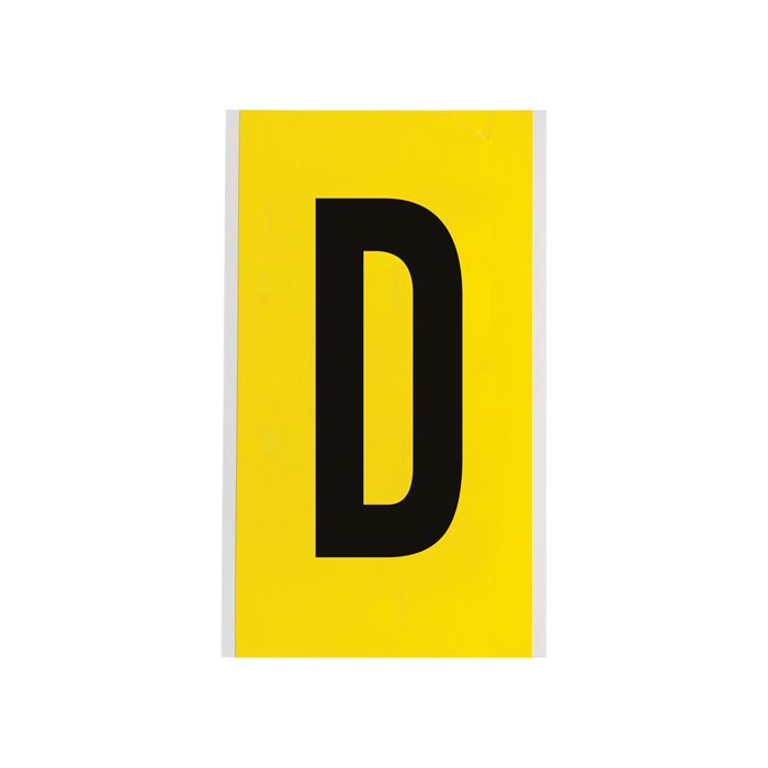 Repositionable Individual Number and Letter Label