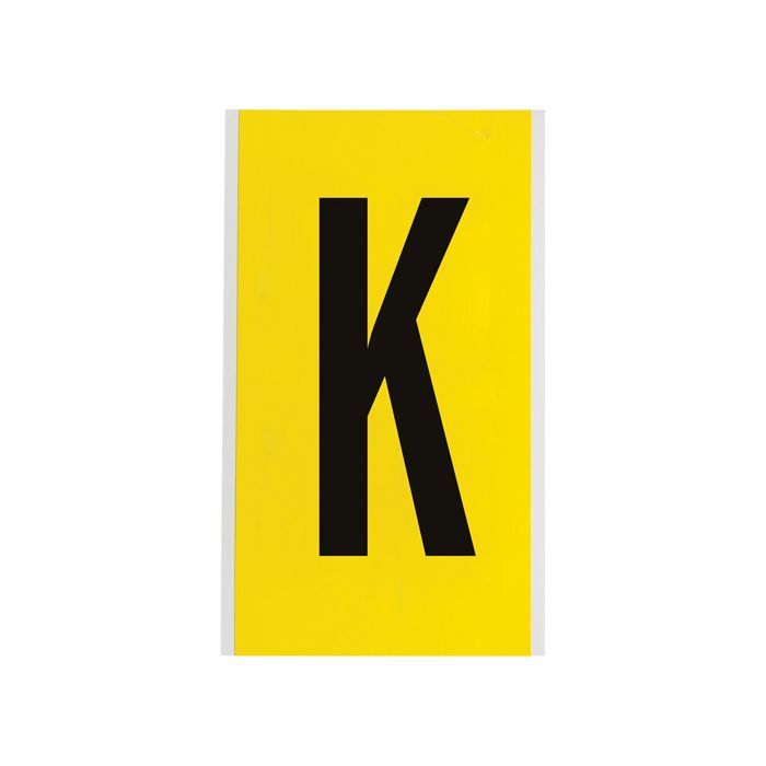 Repositionable Individual Number and Letter Label