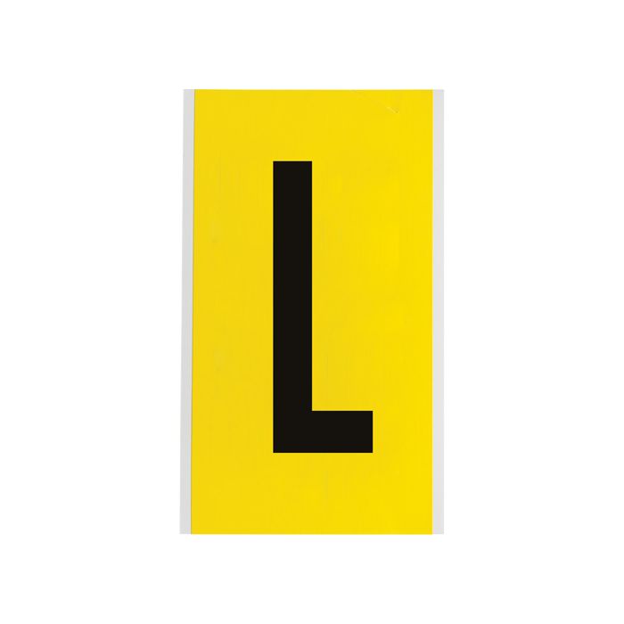 Repositionable Individual Number and Letter Label