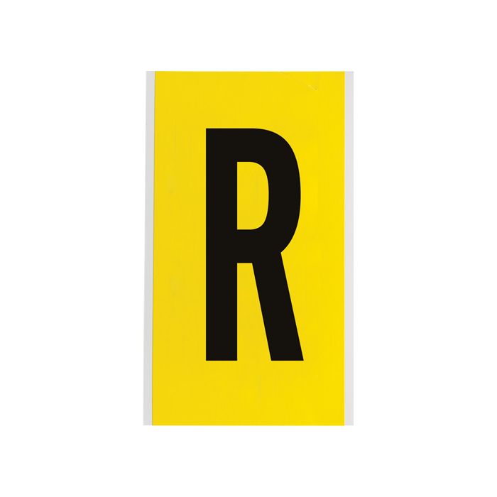 Repositionable Individual Number & Letter Label