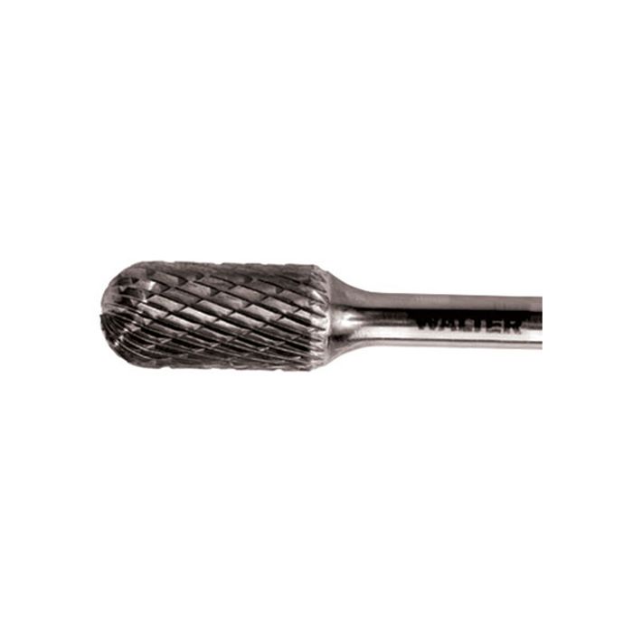 Double Cut Cylindrical Round Nose Carbide Burr