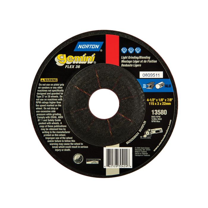 Gemini® Flexible Mini Disc Depressed Centre Wheel