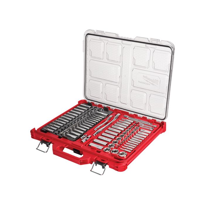 Ratchet & Socket Set with Packout™ Low-Profile Organizer