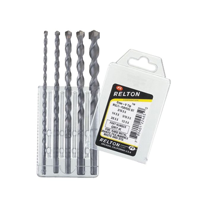 Groo-V Tip Multi-Purpose Specialty Drill Bit Sets