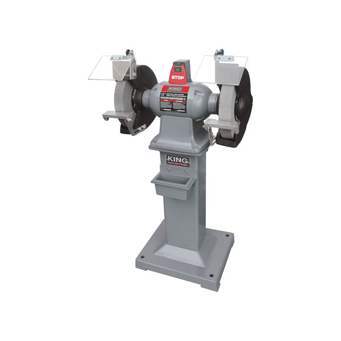 Heavy-Duty Bench Grinder With Floor Stand