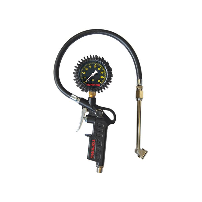 Tire Pressure Gauges - Dual Wheel Type- Pistol Grip Dial Inflator Gauges