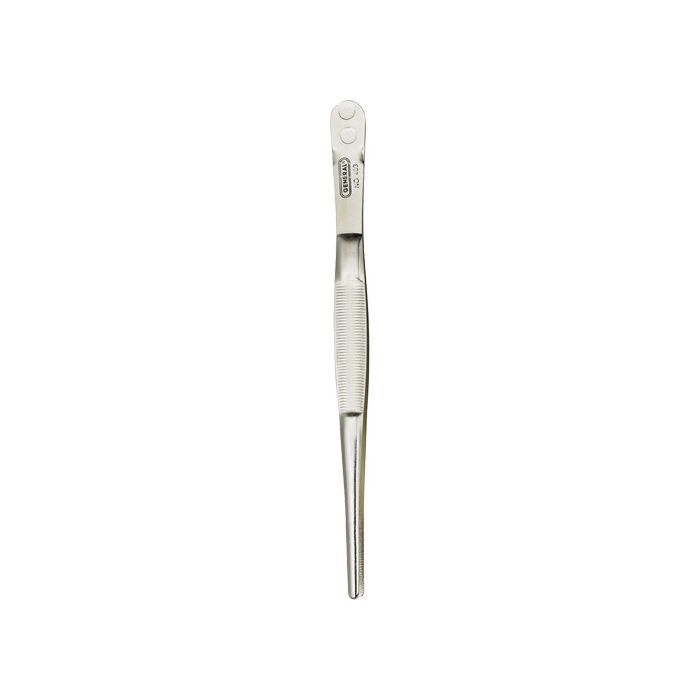 Industrial Tweezers with Blunt Serrated Tip