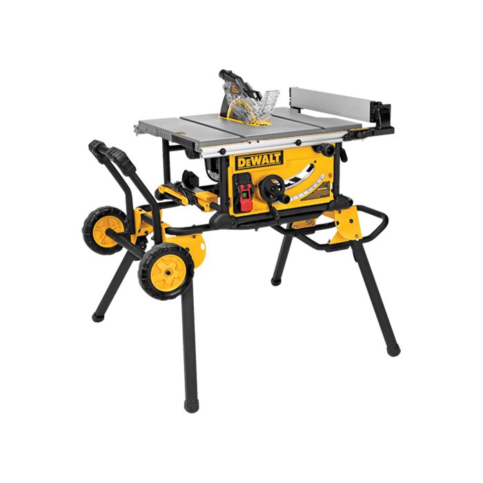 Jobsite Table Saw With Rolling Stand