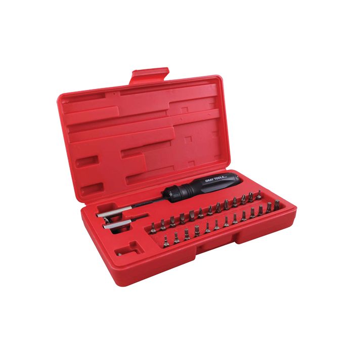 Gearless Screwdriver Set In Plastic Storage Case