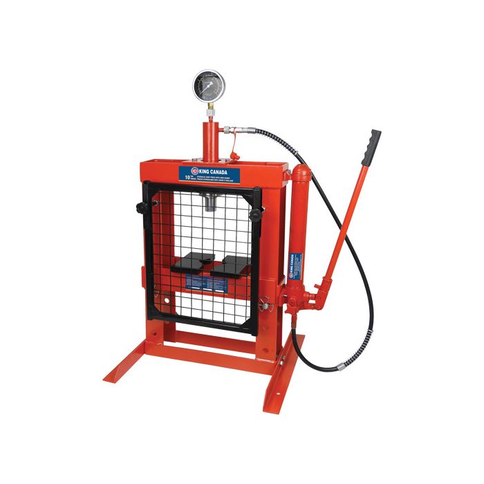 Hydraulic Shop Press with Grid Guard