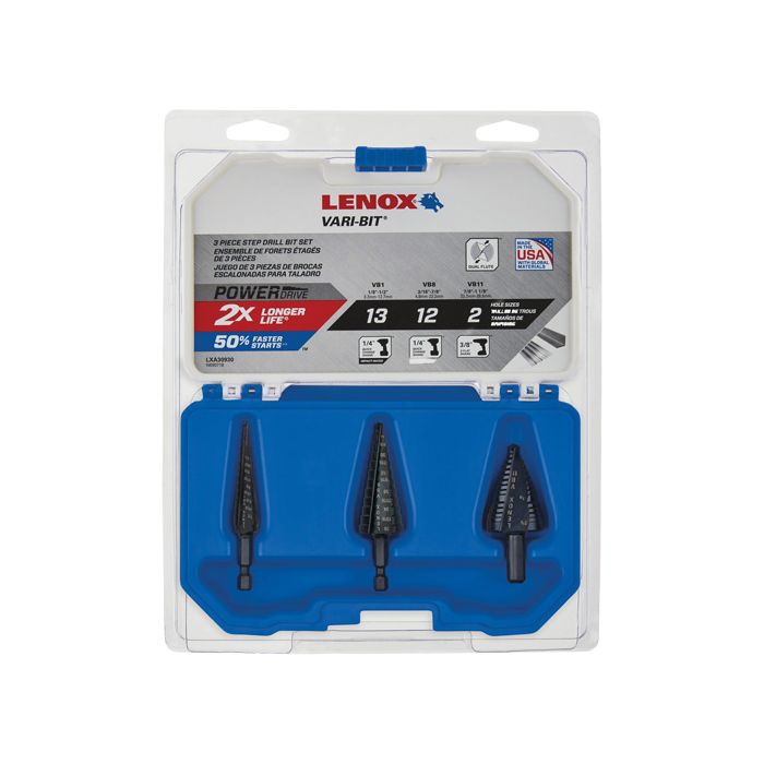 Step Drill Bit Set