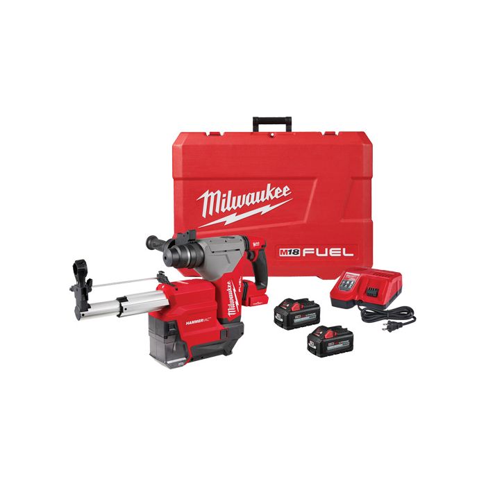 M18 Fuel™ SDS Plus Rotary Hammer with Hammervac™ Dust Extractor Kit