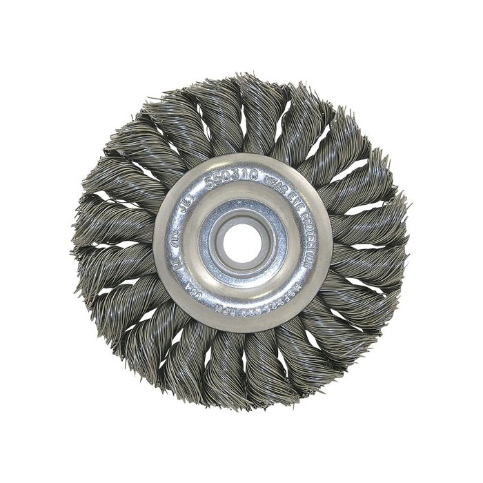 Unthreaded Knot Twisted Wire Wheel