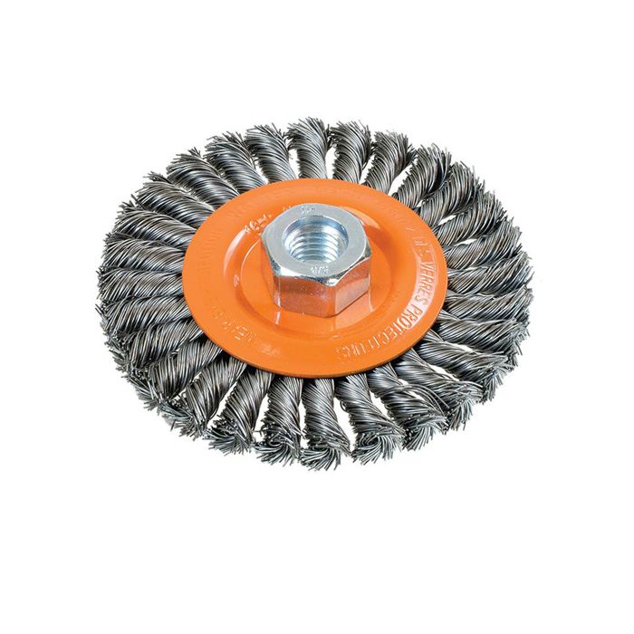 Wide Knotted Wire Wheel Brush