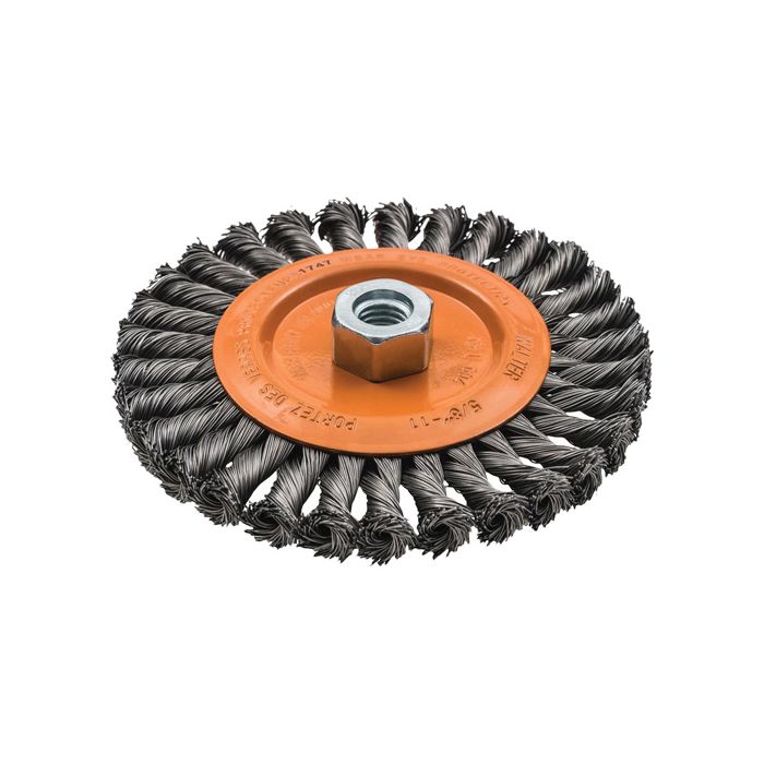 Wide Knotted Wire Wheel Brush