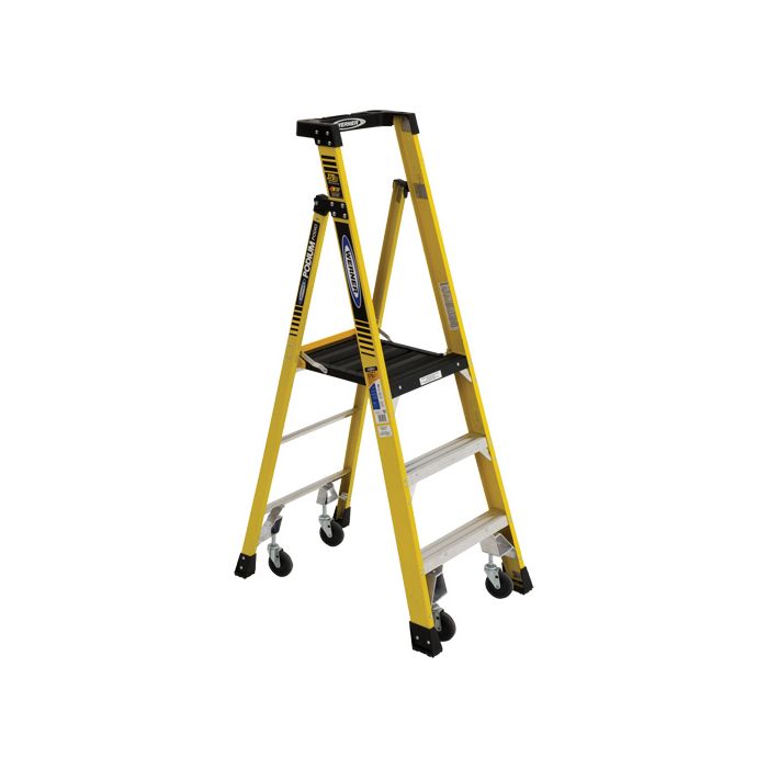 Heavy-Duty Rolling Podium Ladder