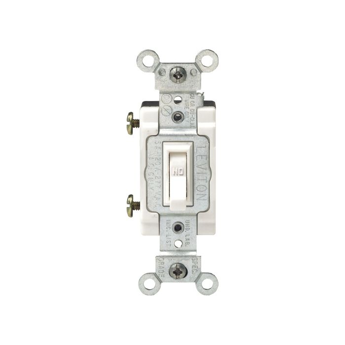 Back & Side-Wired Quiet Switches with Single Pole Framed Toggle