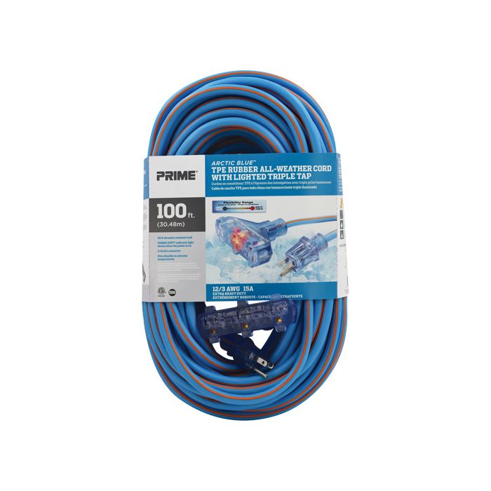 Arctic Blue™ TPE-Rubber Extension Cord