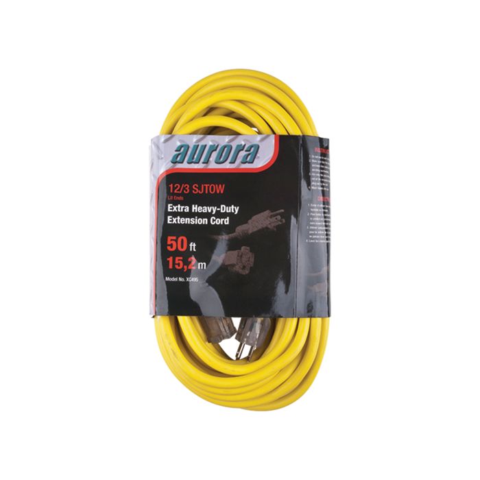 Vinyl Extension Cord with Light Indicator