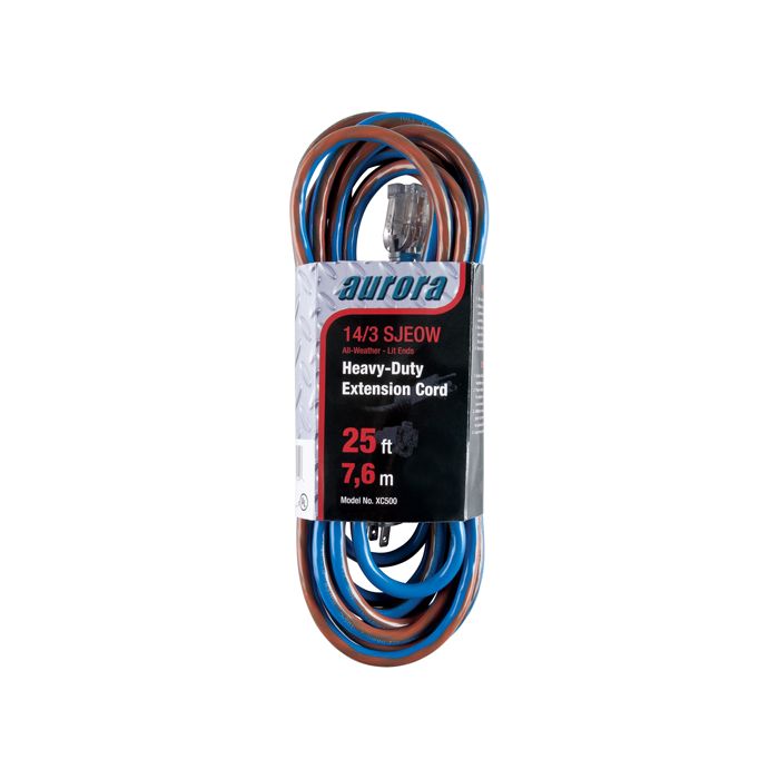 TPE-Rubber Extension Cord With Light Indicator