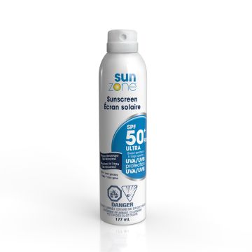 Sunzone Sunscreen Ultra, SPF 50+, Aerosol, 177 mL