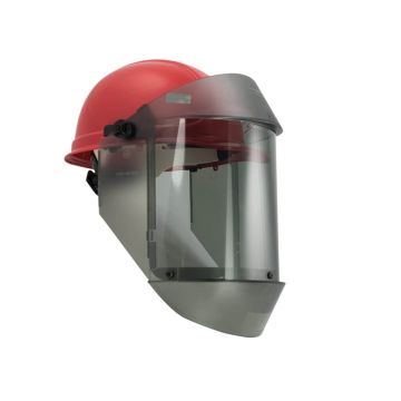Arc Flash Face Shield, Hard Cap, 12 Cal TCG