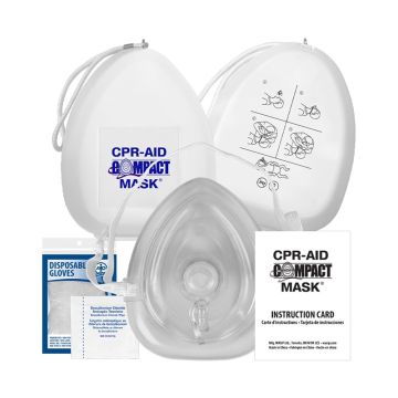 CPR Kit: Compact Mask w/ O2 Inlet