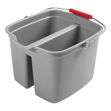 Double Utility Pail, 16 Quart (15.2 L), Grey