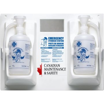 Eye Wash Station, 2 x 1 Litre, Empty Bottle