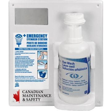 Eye Wash Station, 1 Liter Sterile Eye Wash, Eye Cup