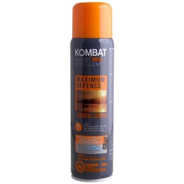 Kombat Insect Repellant, Max Defense, 30% DEET, 200 g / 7 oz