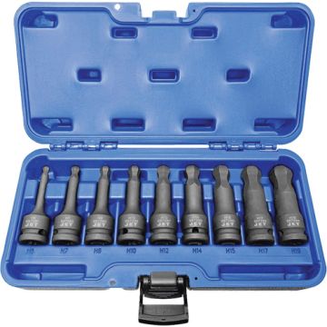 1/2" Drive Metric Ball Nose Hex Impact Socket Set