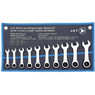 Ratcheting Stubby Wrench Set