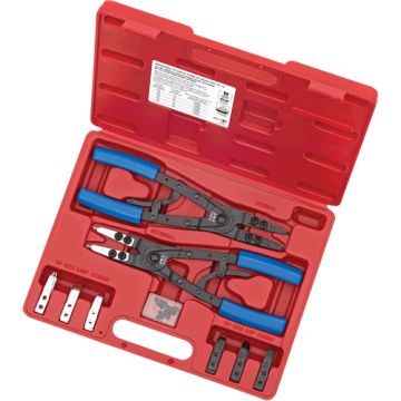 Heavy-Duty Ratcheting Snap Ring Pliers Set