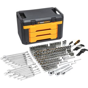 Mechanic's Tool Set in 3-Drawer Storage Box